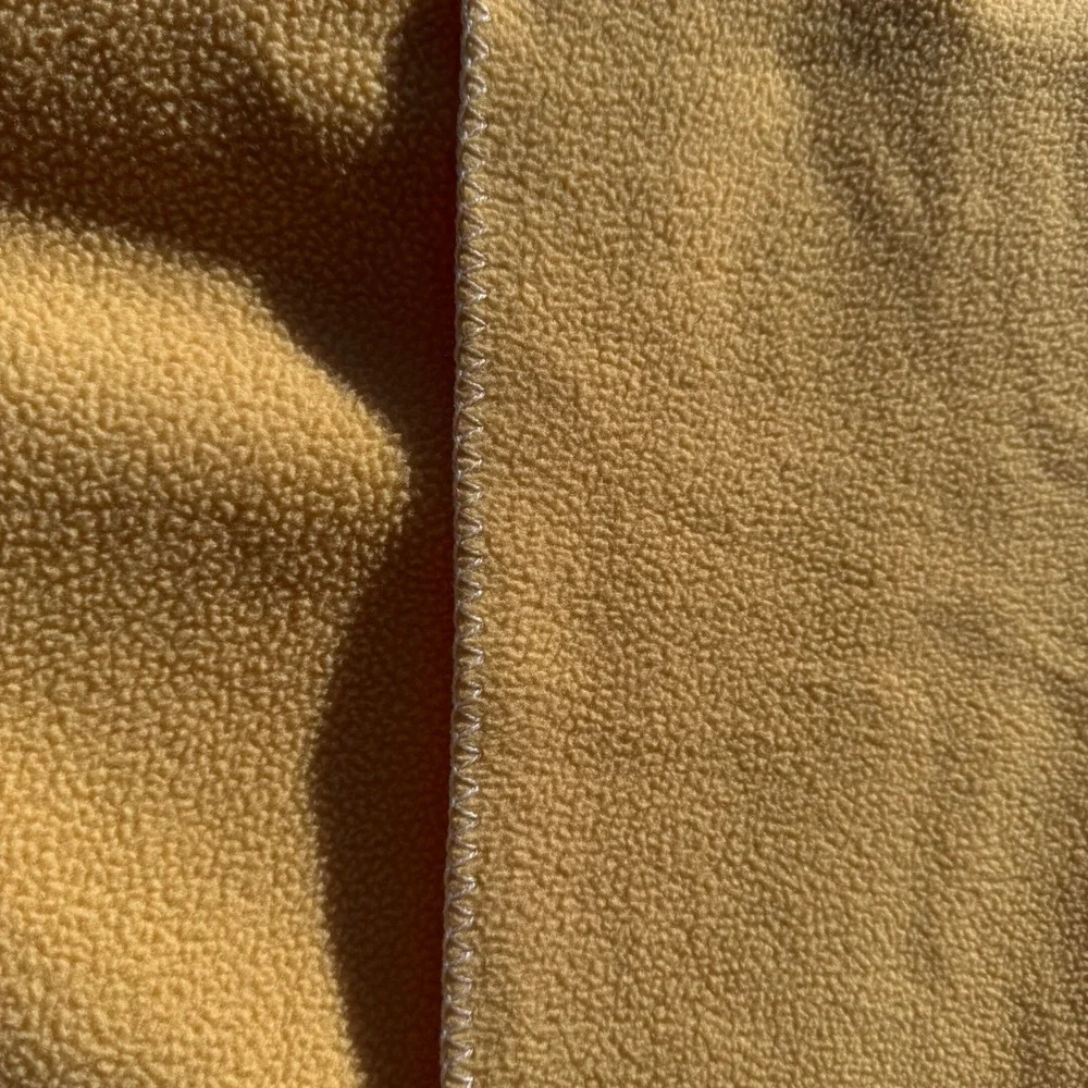 Malden Mills Polarfleece Blanket Throw‎ Yellow Soft Cozy Home Decor
